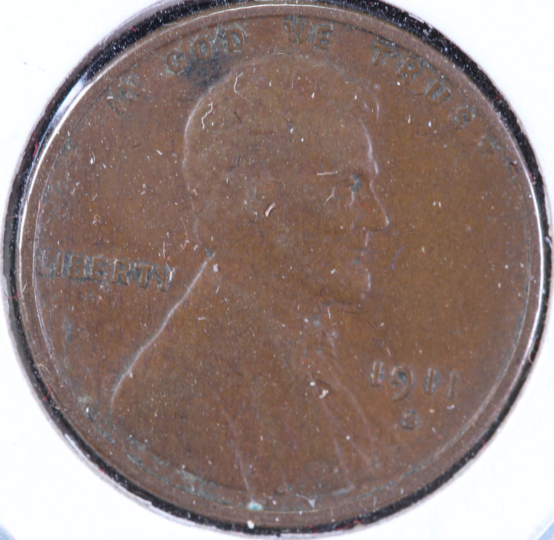 1911-S Lincoln Cent, Circulated Affordable Coin, Store