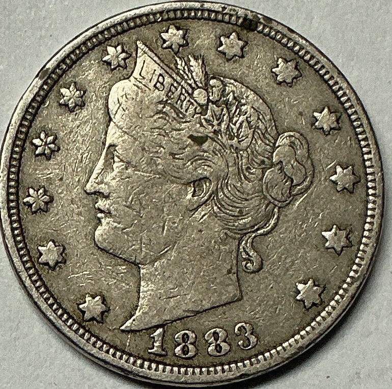 1883 Liberty Nickel, Fine+ Circulated Coin, Store #NL682