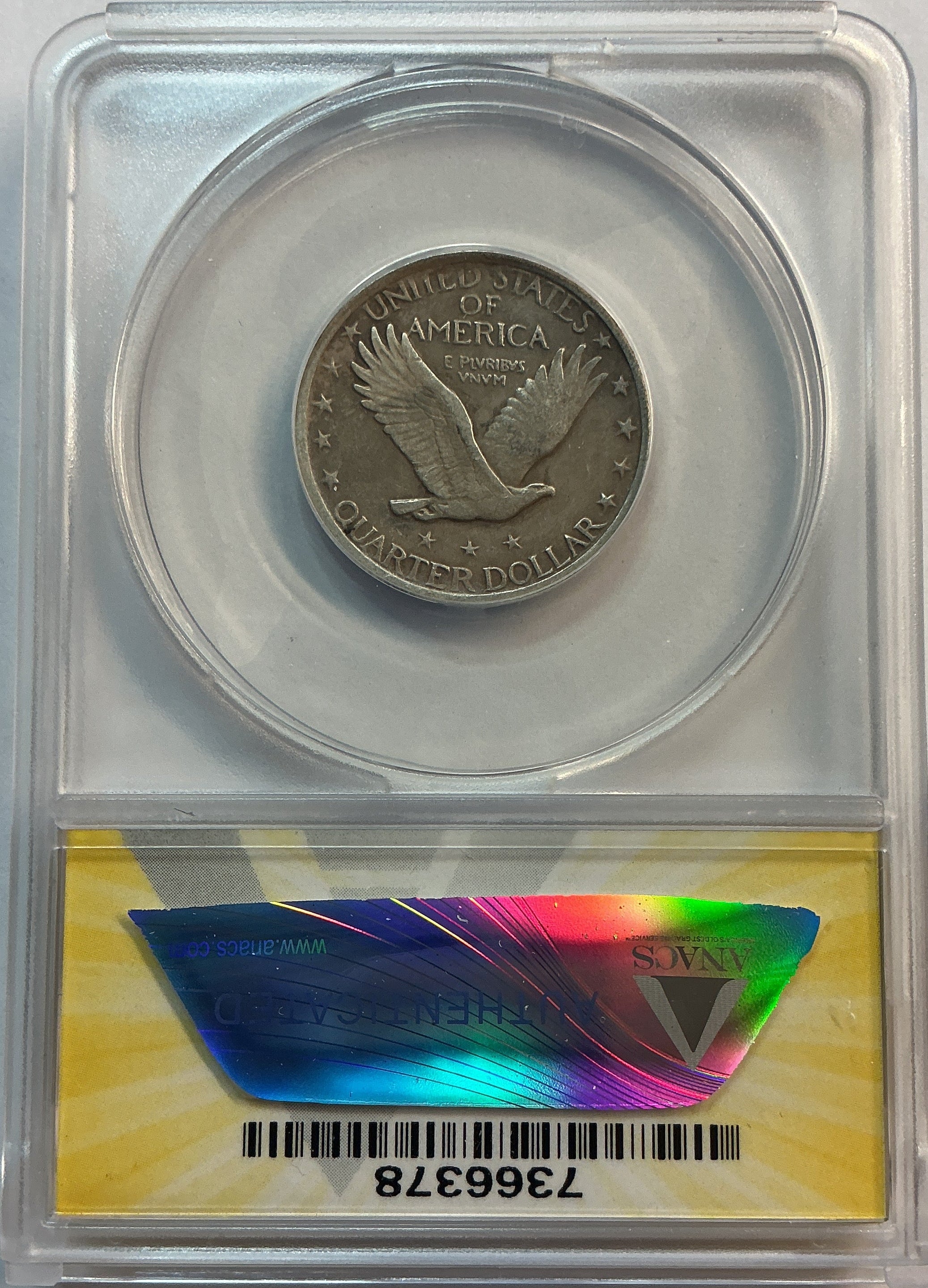 1919 Standing Liberty Quarter, *Altered Surfaces* ANACS EF-40, Store #QR1609