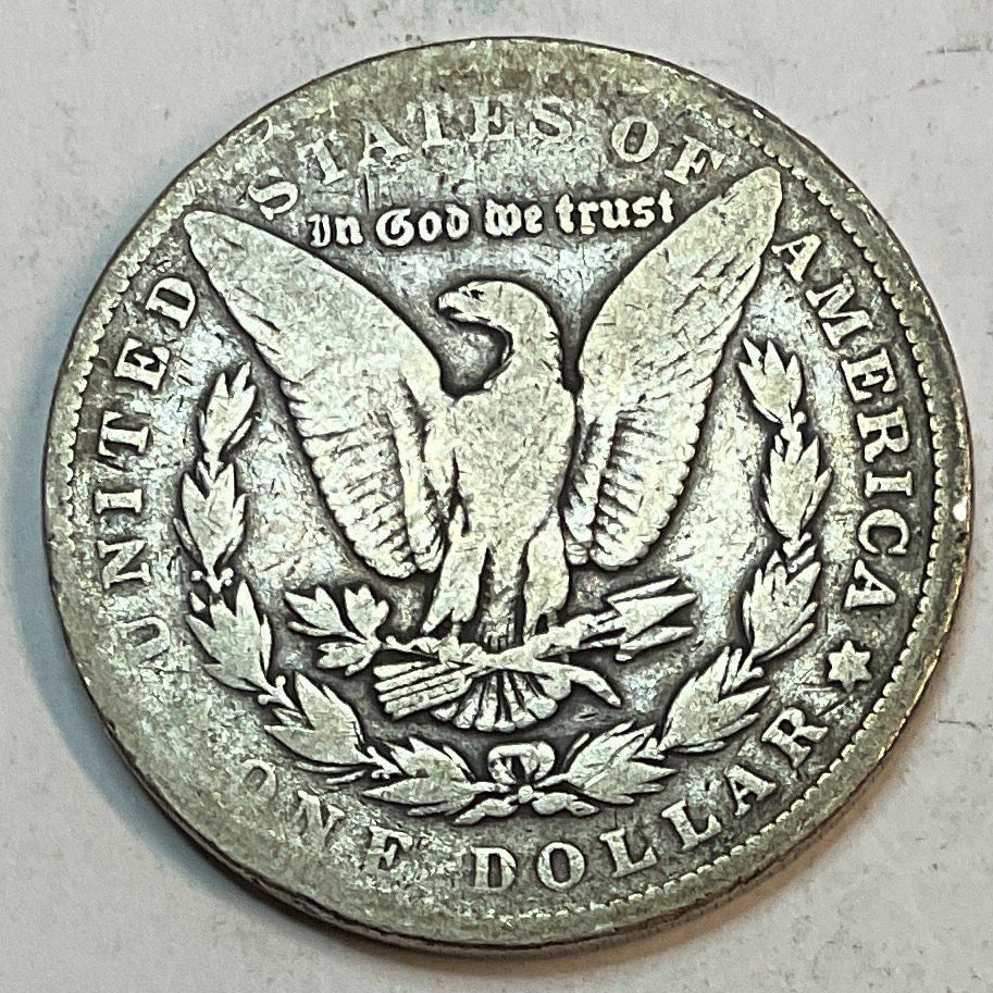 1901 Morgan Silver Dollar, Very Good Circulated Coin, Store #DR0915