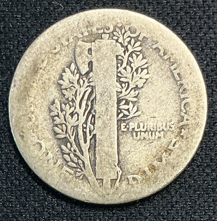 1923 Mercury Dime, About Good Circulated Coin, Store #DE0531