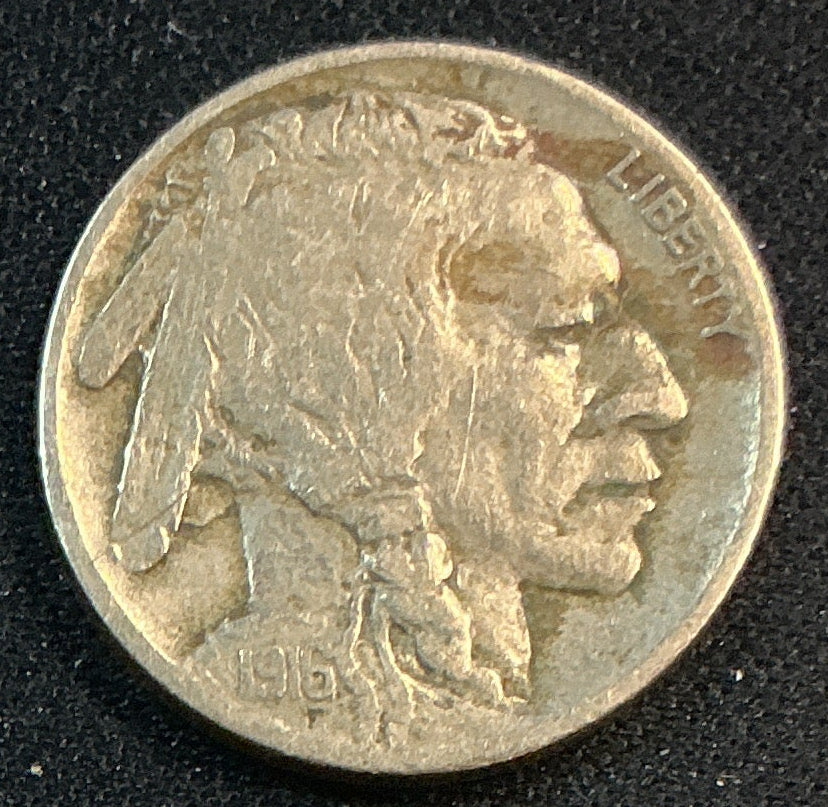 1916 Buffalo Nickel, Fine Circulated Coin, Store #NL971