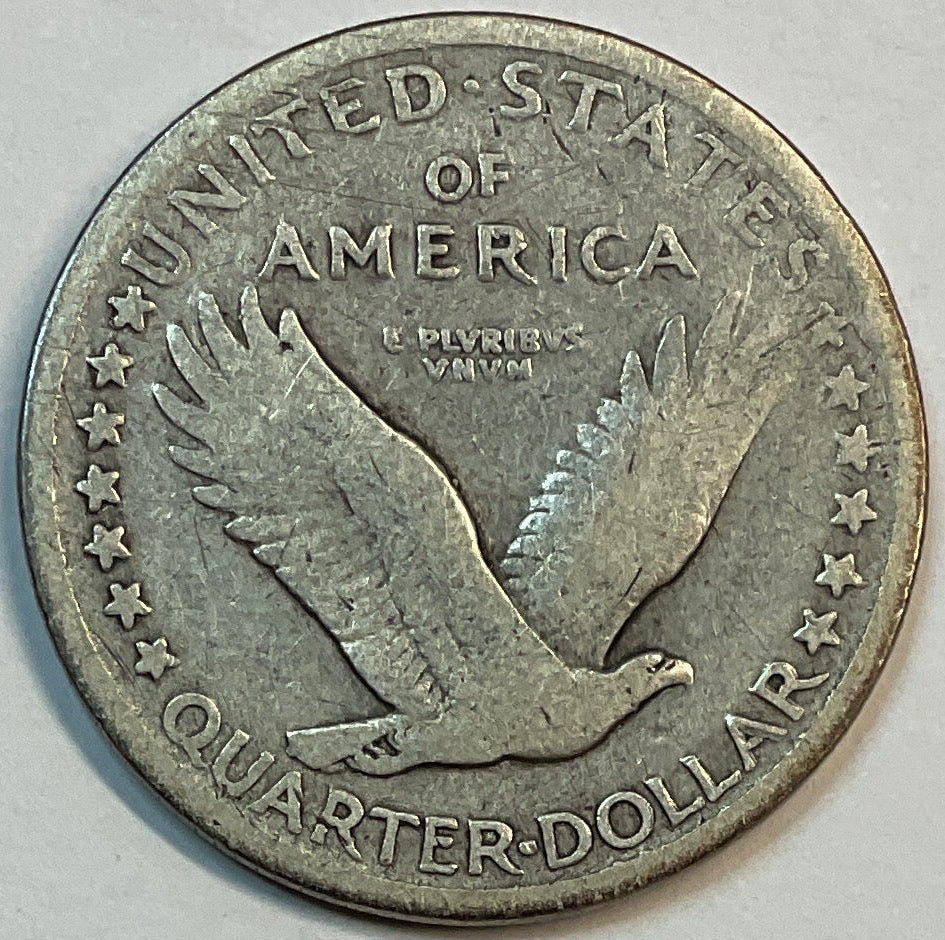 1917 T-1, Standing Liberty Quarter, Very Fine Circulated Coin, Store #QR1158