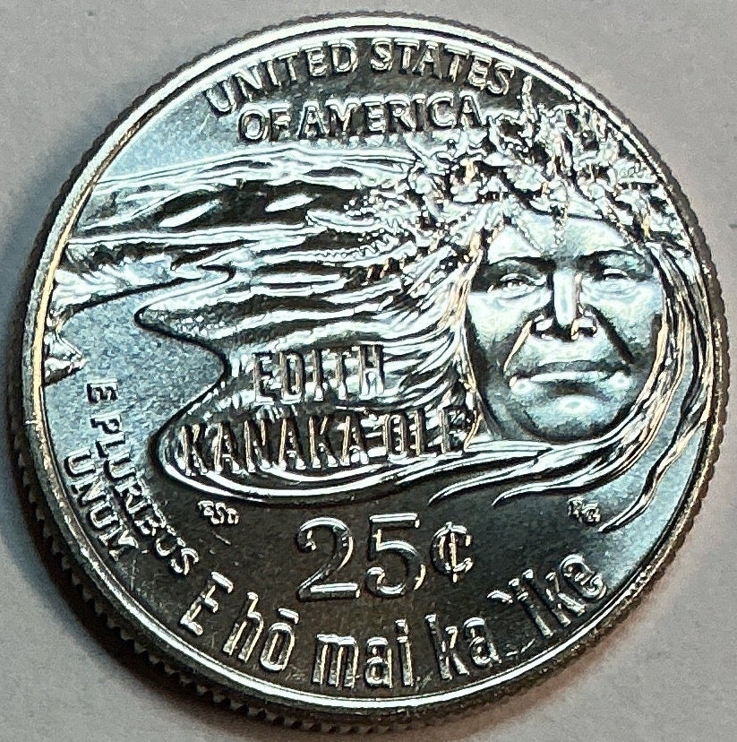 2023-D Edith Kanaka'ole, Washington Quarter, American Women Collection 2022-2025