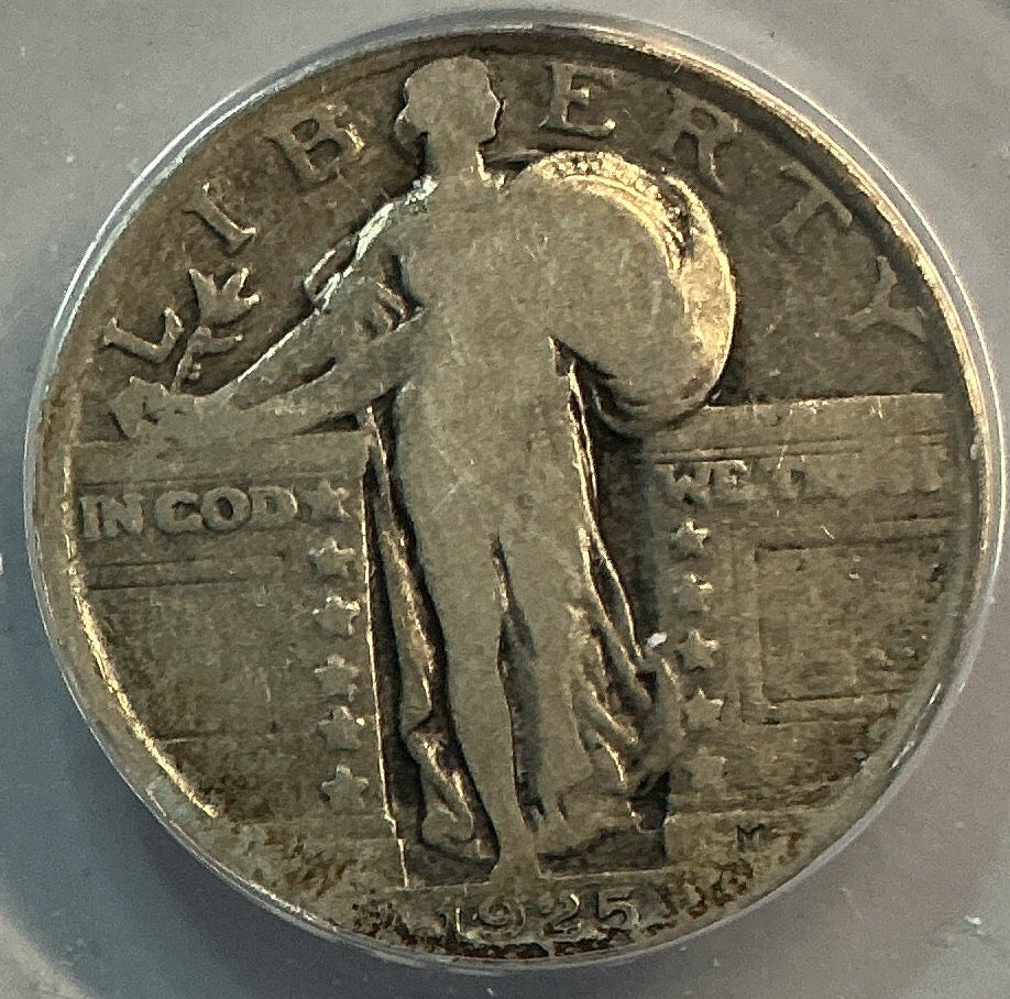 1925 Standing Liberty Quarter, ANACS Good 4, Store #QR1622