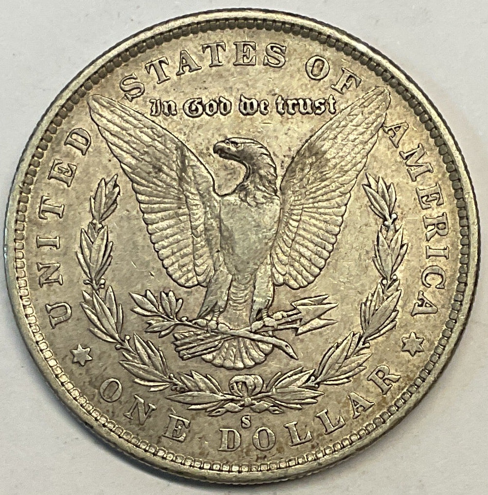 1879-S Morgan Silver Dollar, Extra Fine Circulated Coin, Store #DR0872