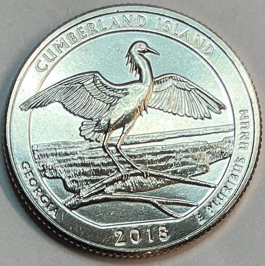 2018-P Uncirculated, Cumberland Island National Seashore, Georgia, Washington Quarter