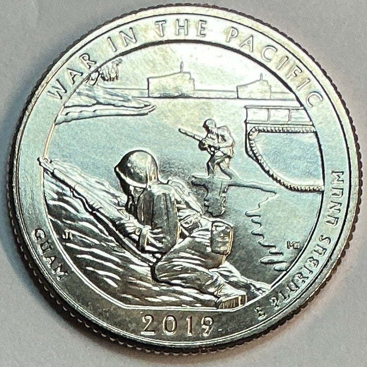2019-P Uncirculated, War in the Pacific National Historical Park, Guam, Washington Quarter