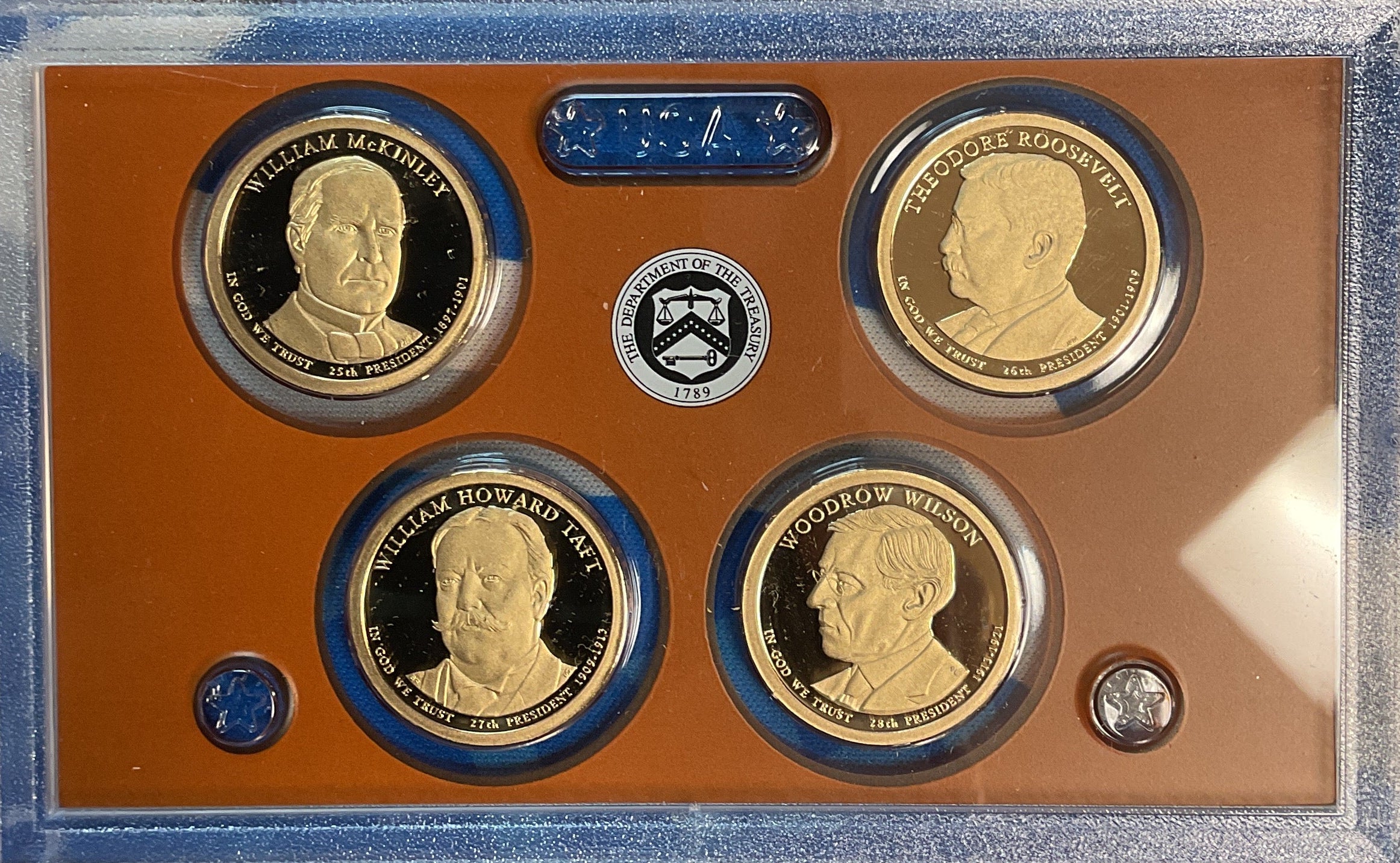 2013 U.S. Mint President $1 Coin Proof Set, in Original Government Packaging.