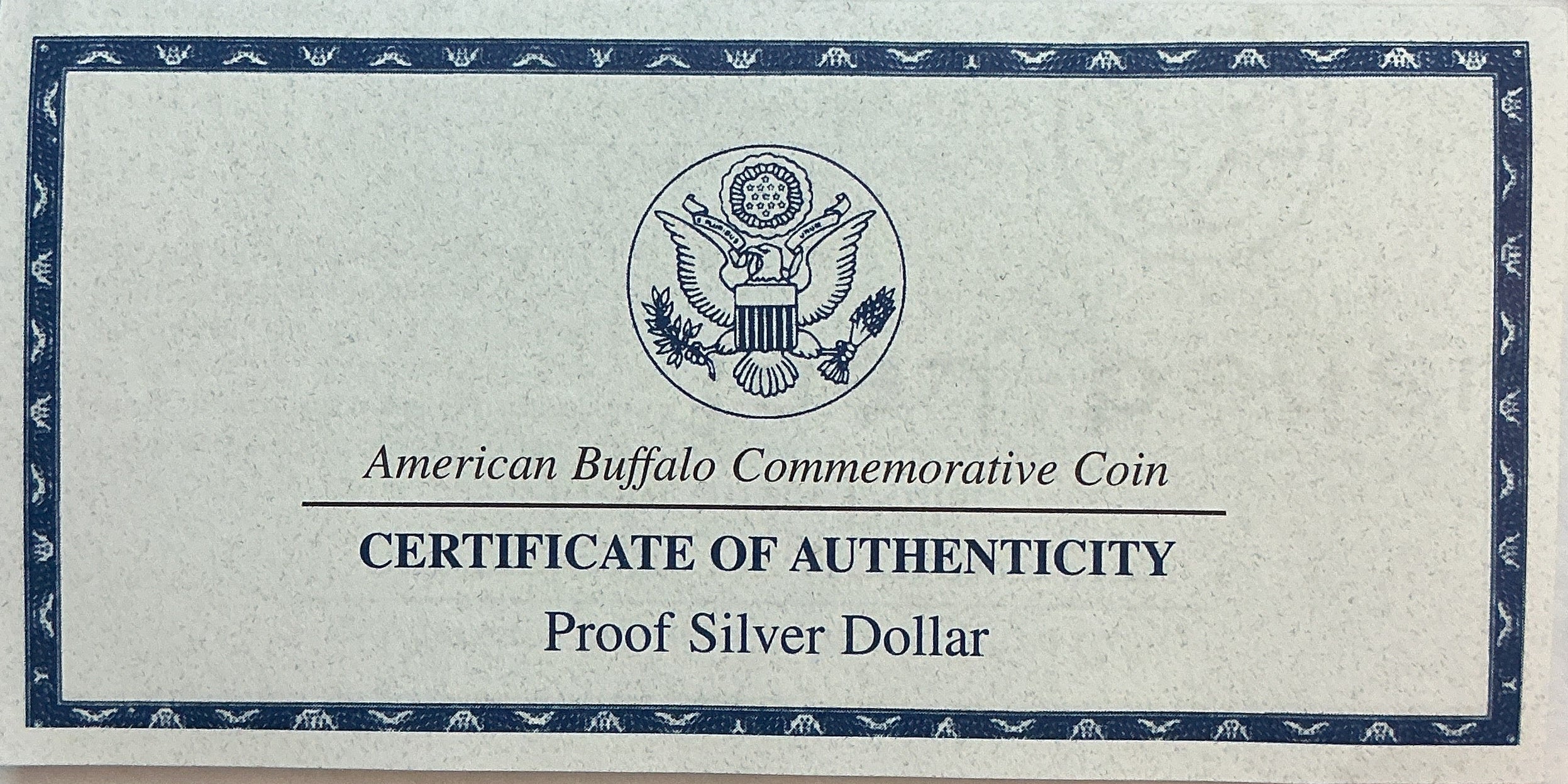 2001 American Buffalo Commemorative Coin, U.S. Mint Store #GMC223