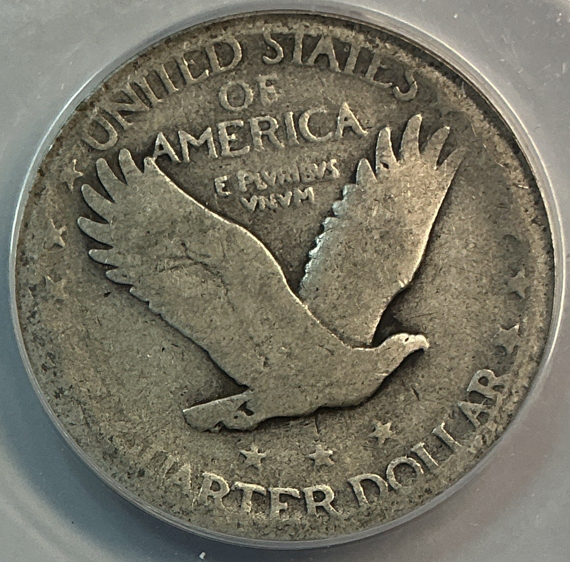 1928-D Standing Liberty Quarter, ANACS Good-4, Store #QR1631