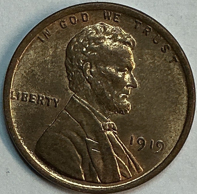 1919 Lincoln Cent, Mint State RB Uncirculated, Store #88053