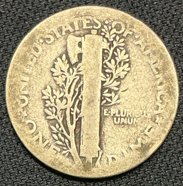 1919 Mercury Dime, About Good Circulated Coin, Store #DE0509