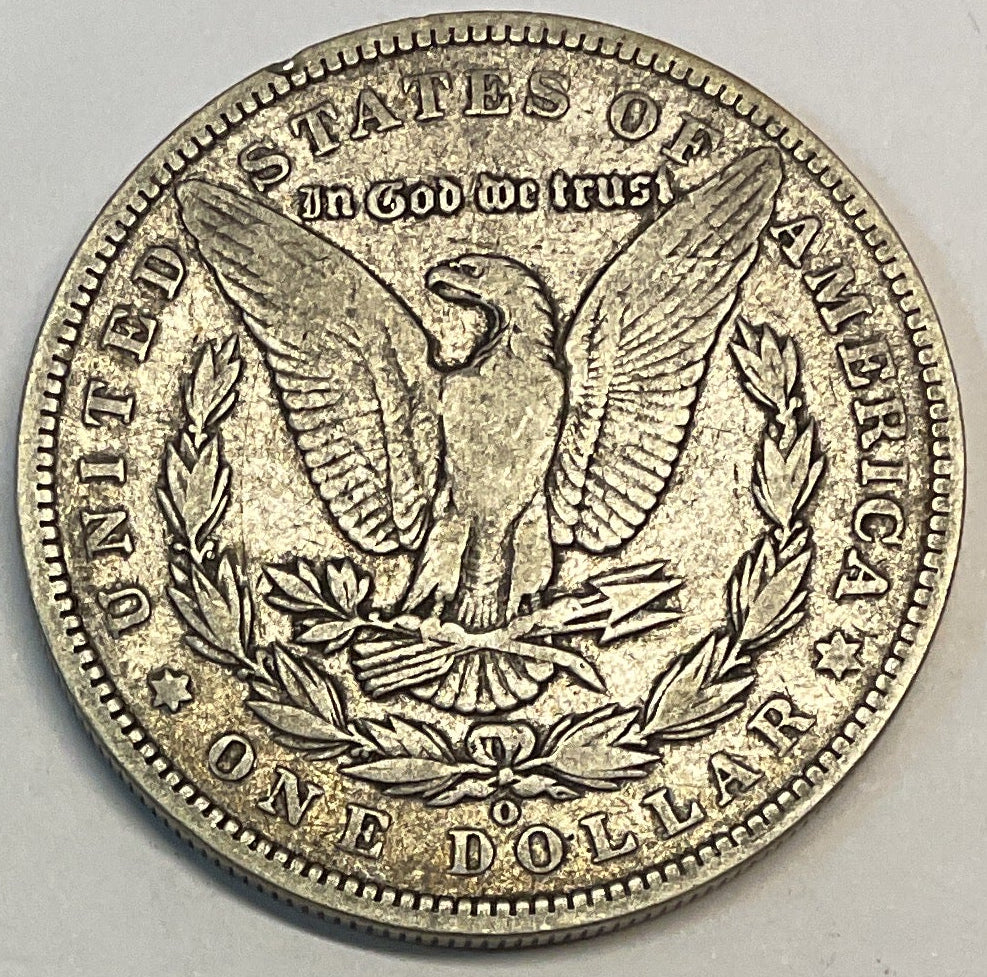 1887-O Morgan Silver Dollar, Fine Circulated Coin, Store #DR0895