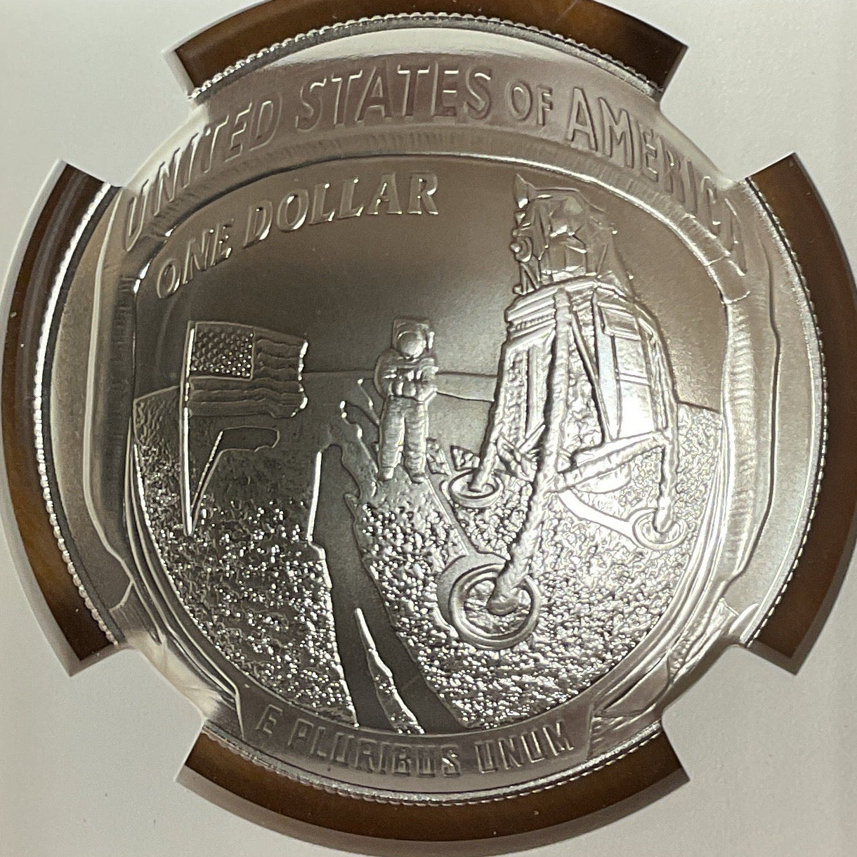 2019-P Apollo 11 50th Anniversary Silver Dollar, NGC MS-70, Store #GMC407