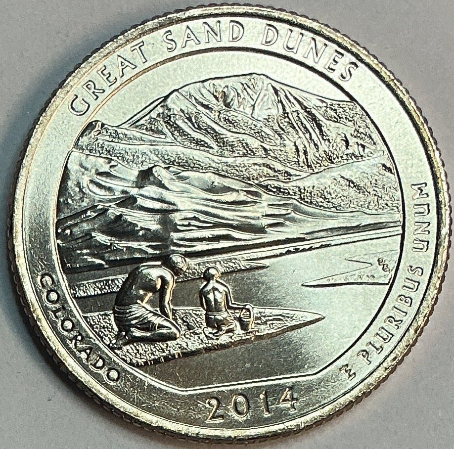2014-D Uncirculated, Great Sand Dunes National Park & Preserve, Colorado, Washington Quarter