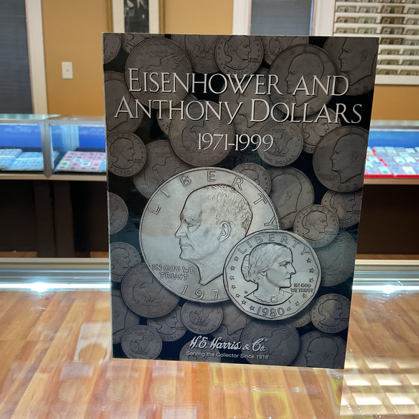 Eisenhower and Anthony Dollars, Whitman Coin Folder, Collection 1971 to 1981, 1999