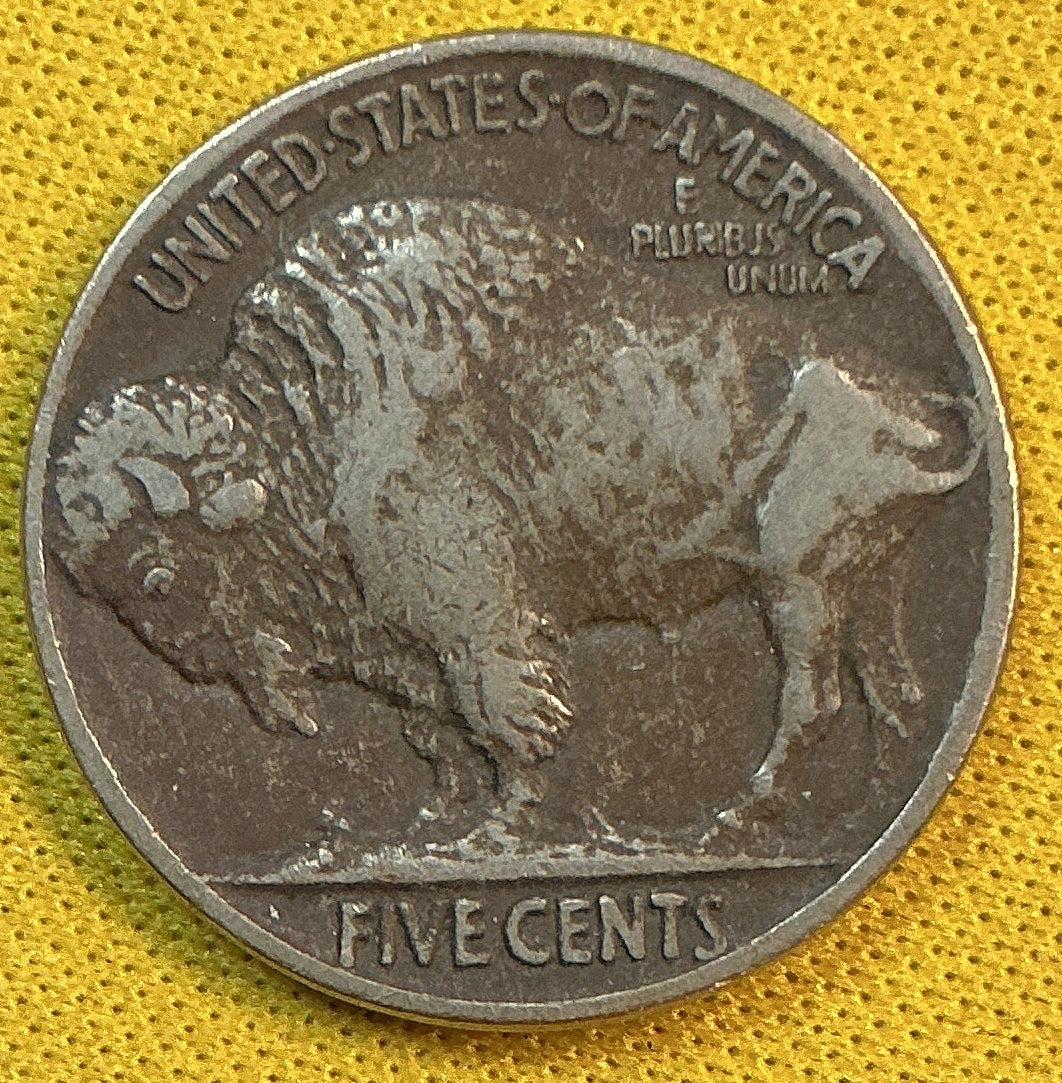 1913 Buffalo Nickel, Type 2, Very Fine+ Circulated Coin, Store #NL938