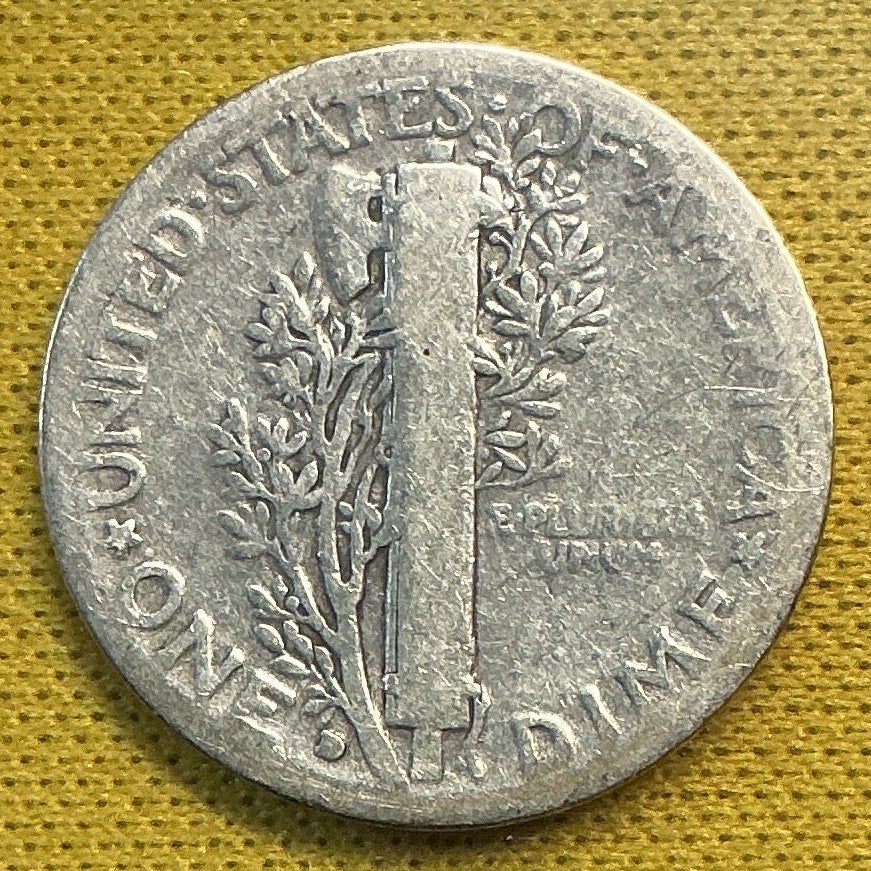 1934-D Mercury Dime, About Good Circulated Coin, Store #DE0626