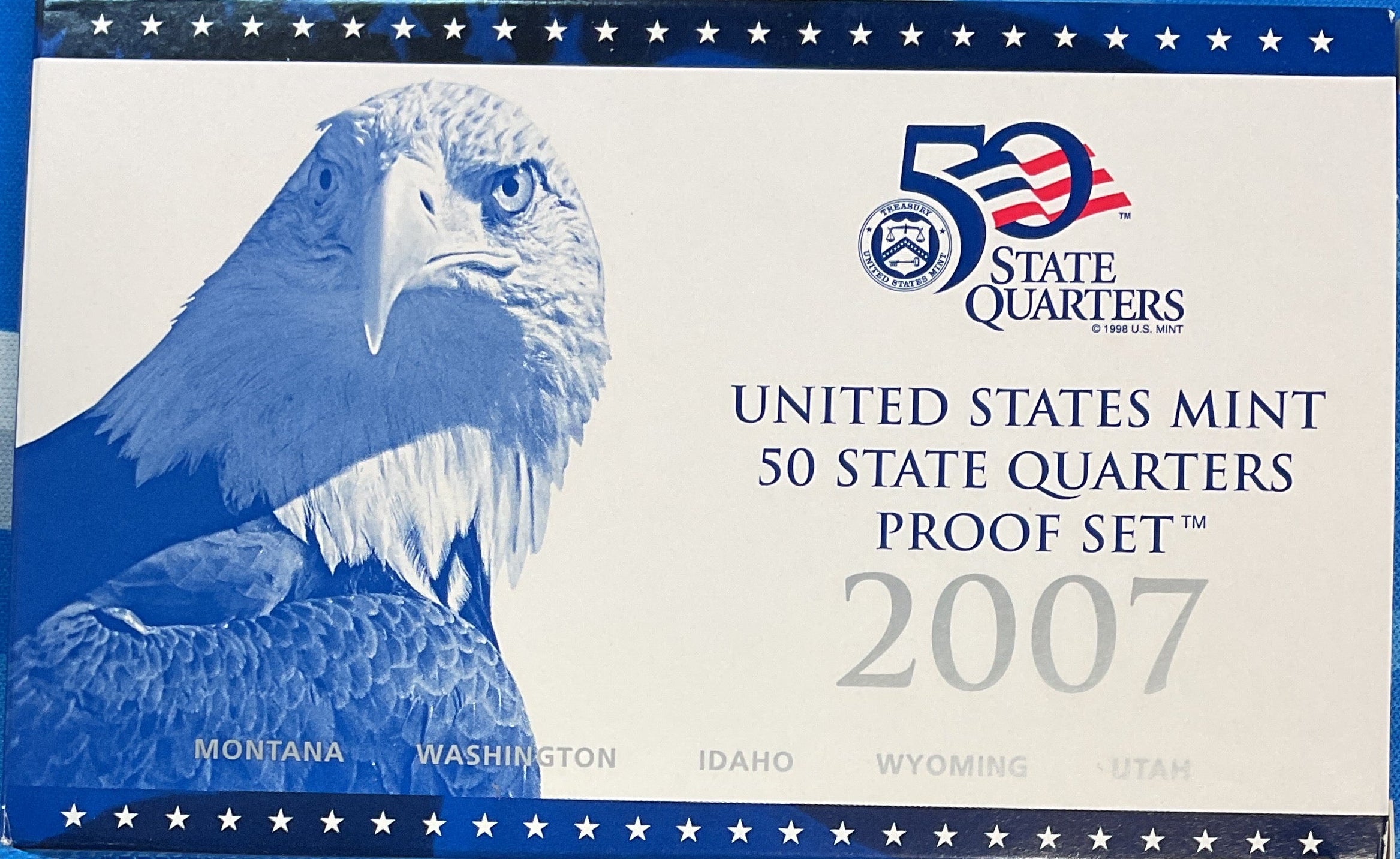 2007 U.S. Mint 50 State Quarters Proof Set, in Original Government Packaging.