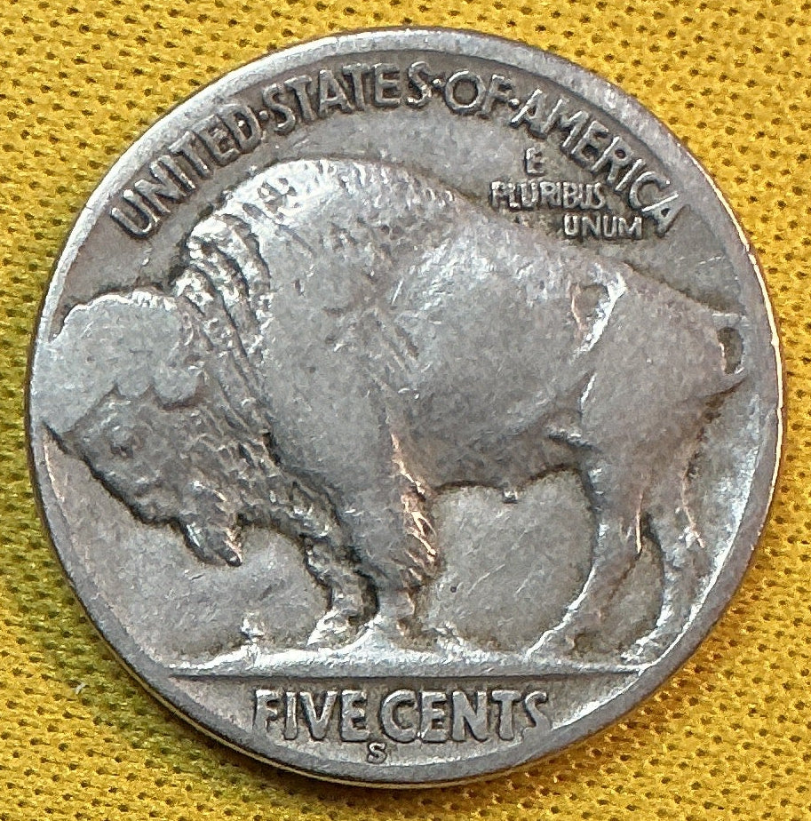 1923-S Buffalo Nickel, Very Good Circulated Coin, Store #NL1037