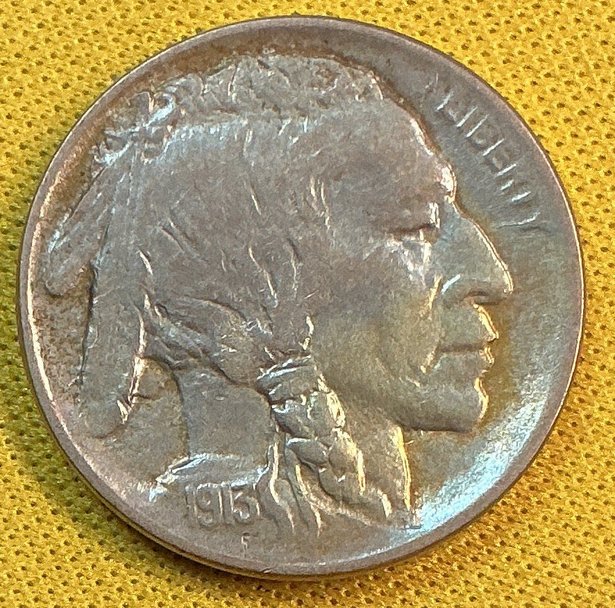 1913-D Buffalo Nickel, Type 1, About Uncirculated Coin, Store #NL936