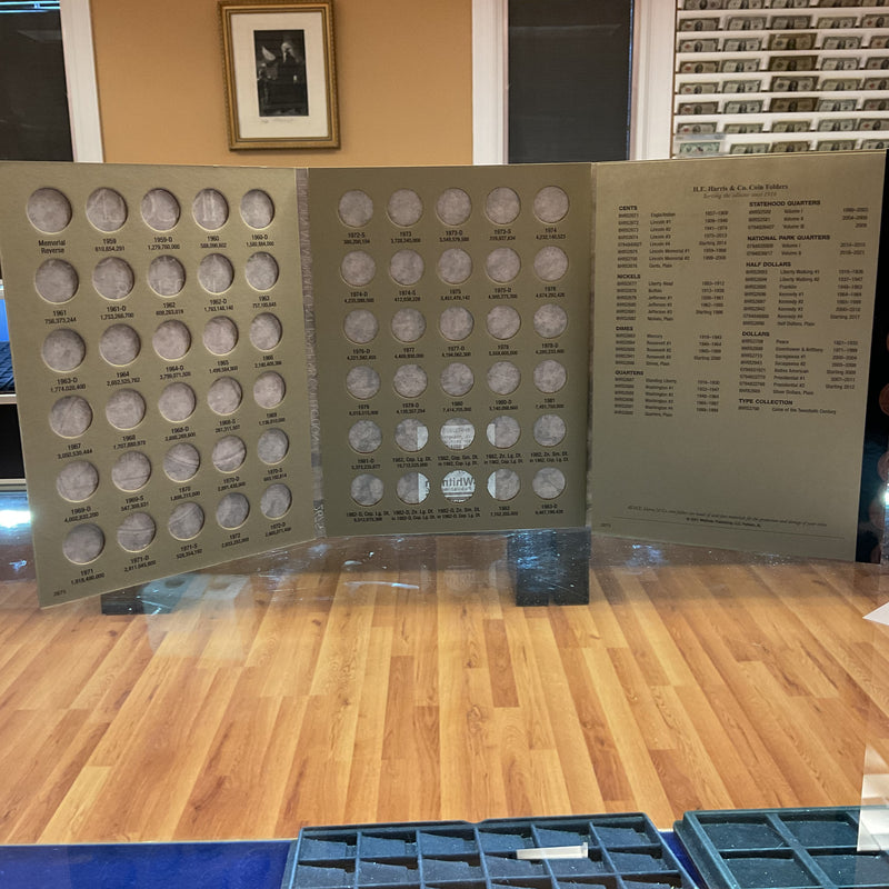 Lincoln Memorial Cents, Whitman Coin Folder, Collections 1959-1998