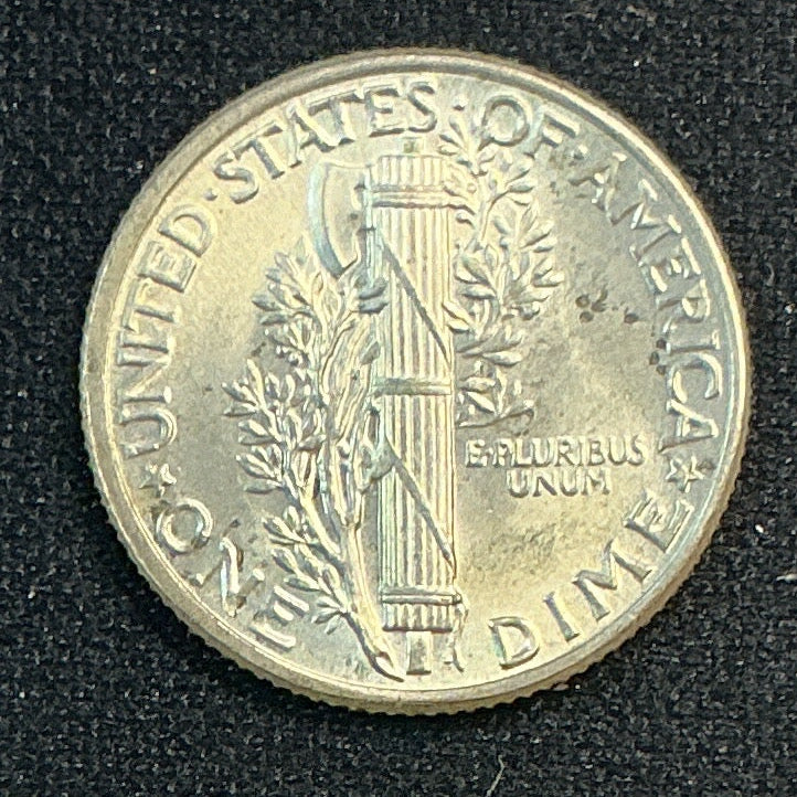 1941 Mercury Dime, Mint State Uncirculated Coin, Store #DE0676
