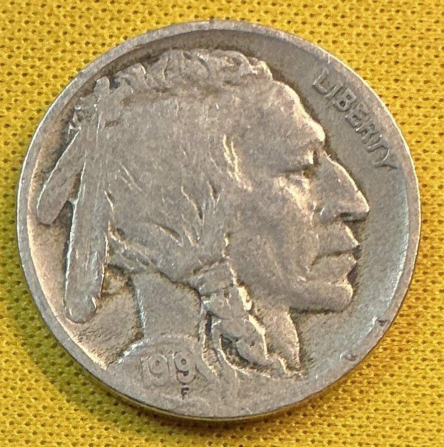 1919-D Buffalo Nickel, Very Good Circulated Coin, Store #NL1006