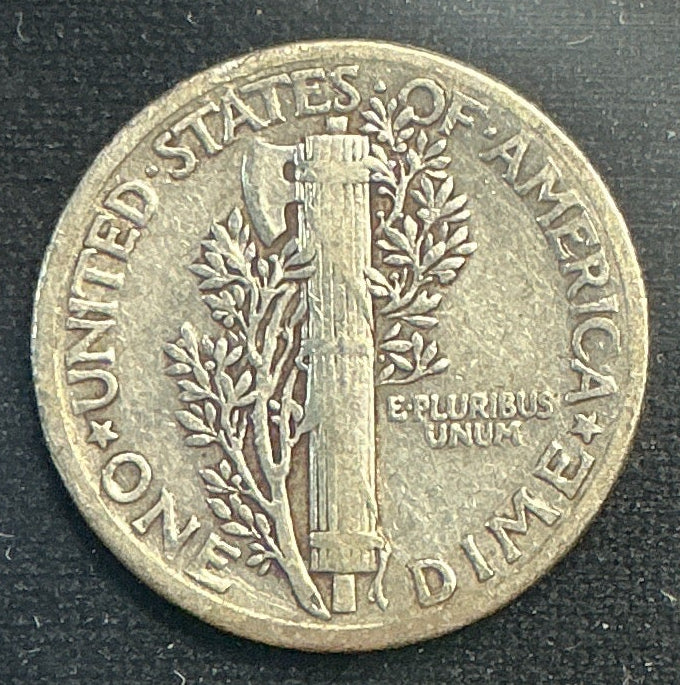 1935 Mercury Dime, Very Good Circulated Coin, Store #DE0628