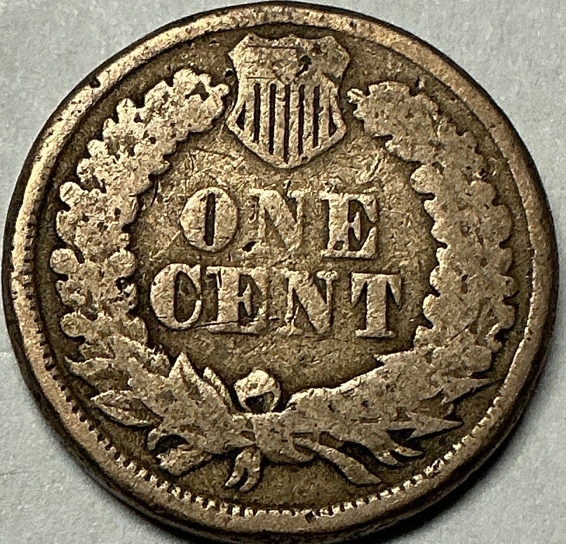 1861 Indian Head Cent, Good+ Circulated Coin, Store #CT0586
