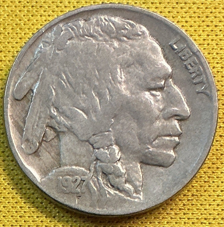 1927 Buffalo Nickel, Fine Circulated Coin, Store #NL1068