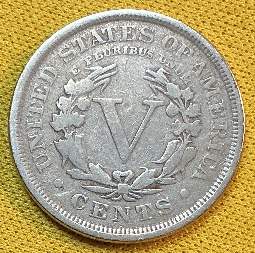 1908 Liberty Nickel, Very Good Circulated Coin, Store #NL905