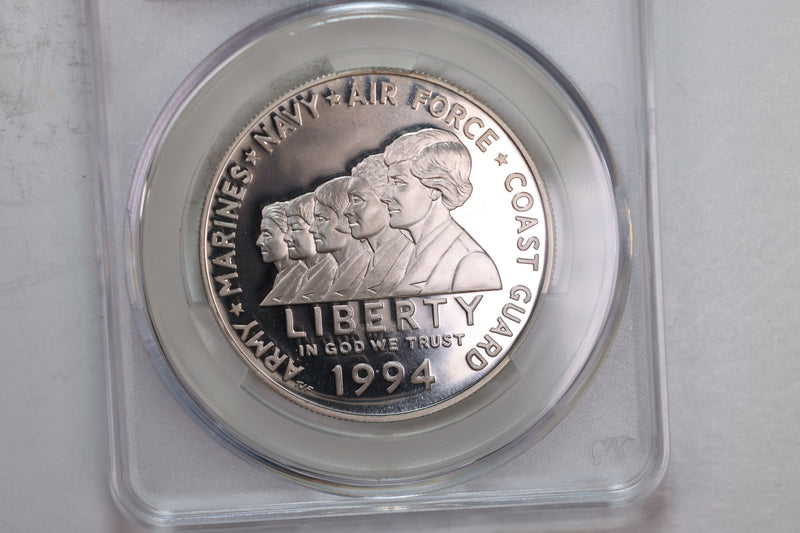 1994-P Women in Military., Silver Commemorative., CAC PF68., Store GMC025