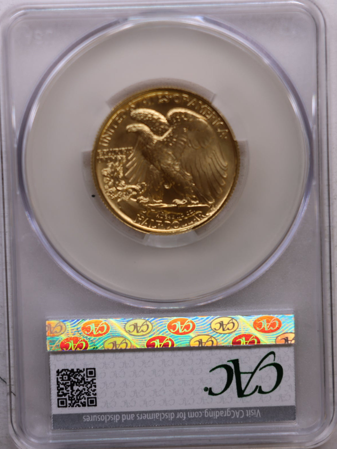 2016-W Gold Walking Liberty Commemorative Coin. CAC Graded SP69, Store #GMC260.