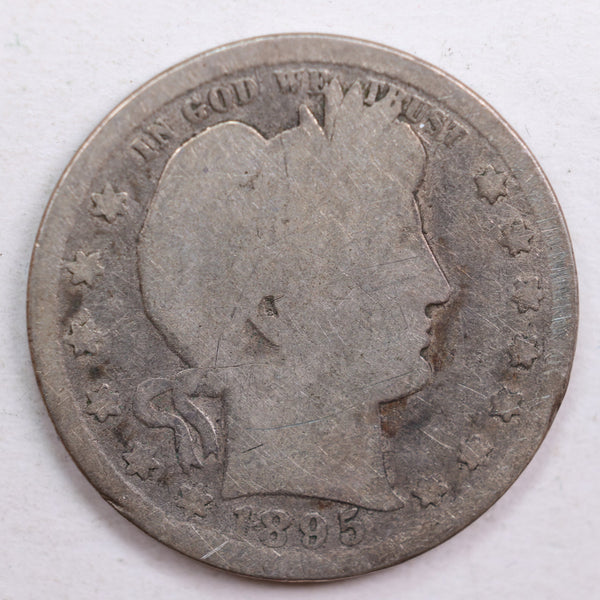 1895-O Barber Quarter, Abt Good Circulated Coin, Store #QR617