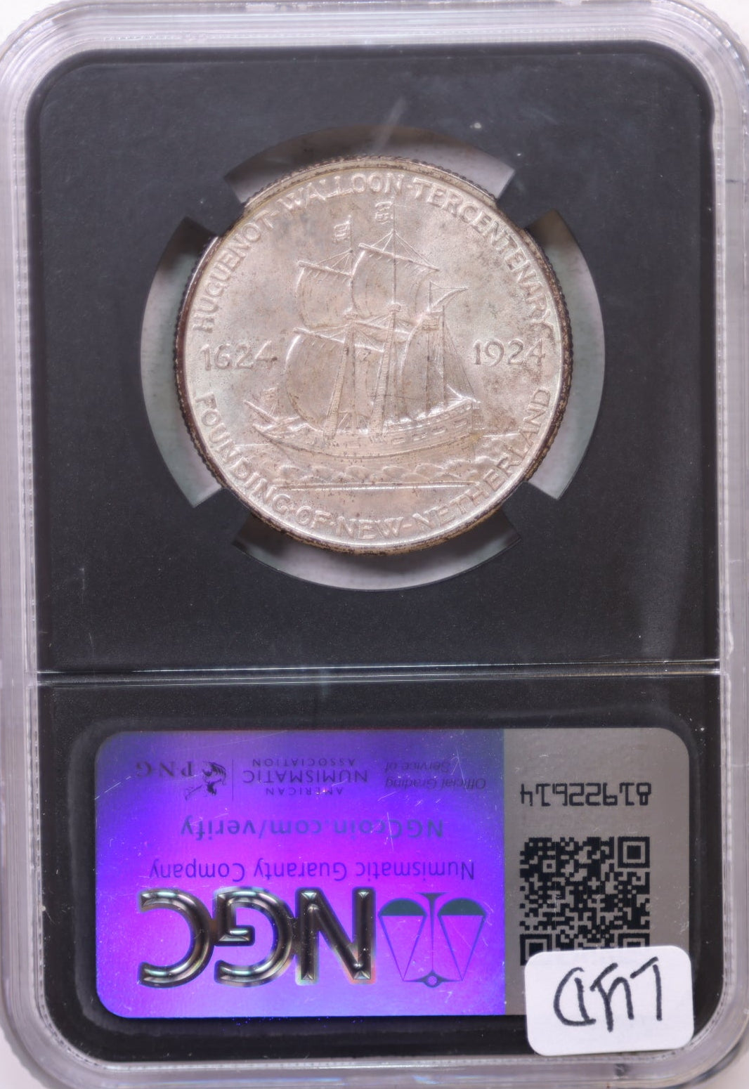 1924 Huguenot Silver Half Dollar Commemorative, NGC MS-66, Store #GEC0055.
