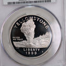 1999-P., Yellowstone National Park., Silver Commemorative., CAC PF68., Store GMC028