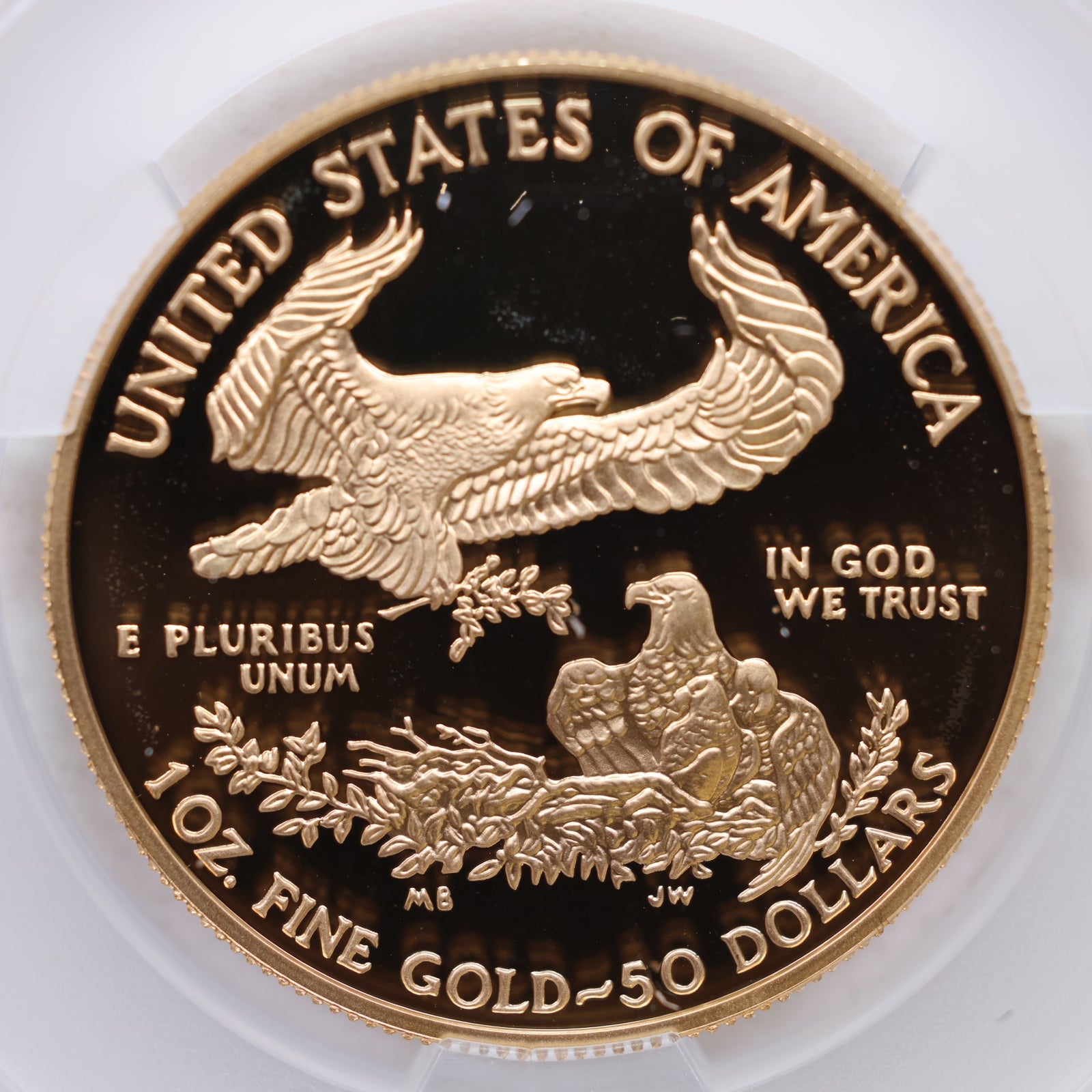 2003-W $50, Proof Gold American Eagle Coin, 1 OZT, CAC PR69, Store #GMC269.