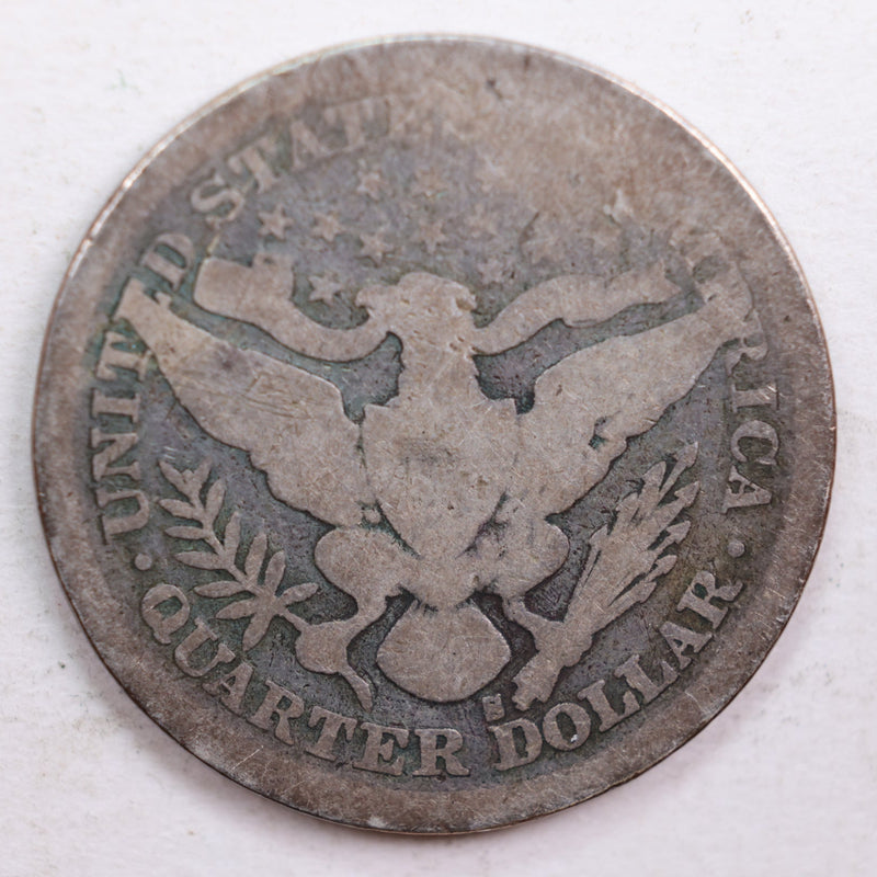 1895-S Barber Quarter, Abt Good Circulated Coin, Store