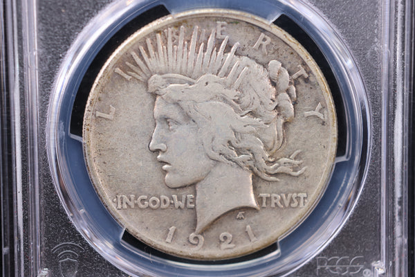1921 Peace Silver Dollar., PCGS Graded VF-30. Store #30042