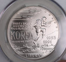 1991-D Korean War Memorial., Silver Commemorative., CAC MS68., Store GMC029