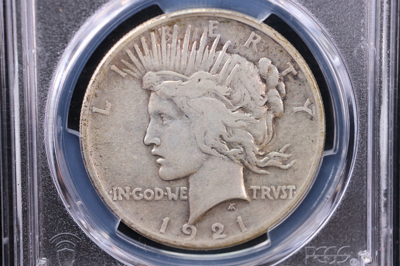 1921 Peace Silver Dollar., PCGS Graded VF-30. Store