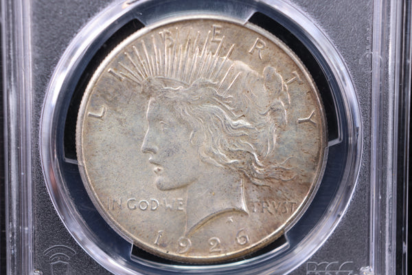 1926-S Peace Silver Dollar., PCGS Graded MS-62. Store #30043