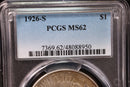 1926-S Peace Silver Dollar., PCGS Graded MS-62. Store