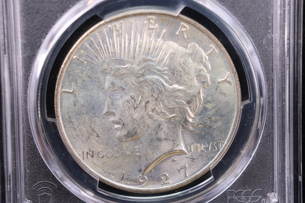 1927-D Peace Silver Dollar., PCGS Graded MS-63. Store #30044