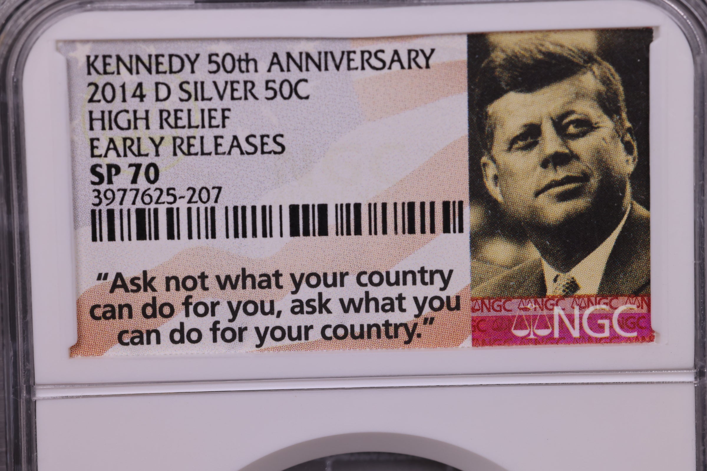 2014-D Kennedy Silver Half Dollar., NGC MS-70., Store #0902