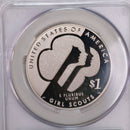 2013-W., Girl Scouts Centennial., Silver Commemorative., CAC PR67., Store GMC031