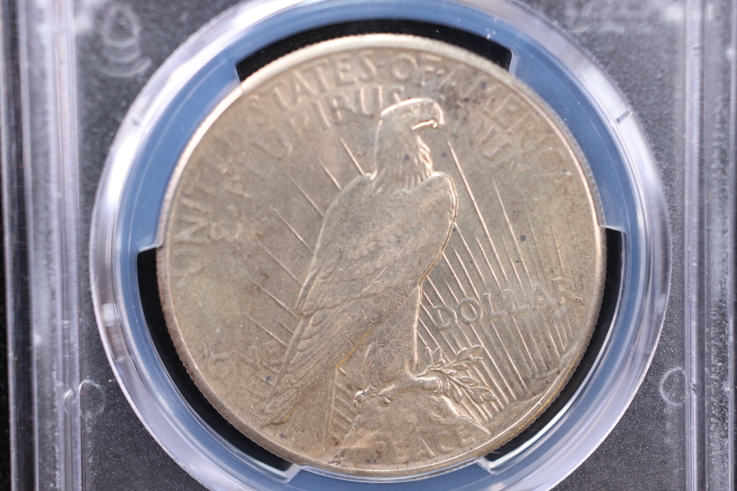 1928 Peace Silver Dollar., PCGS Graded AU-58. Store #30046