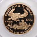 2001-W $50, Proof Gold American Eagle Coin, 1 OZT, CAC PR68, Store